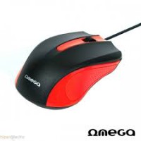 raton usb omega rojo